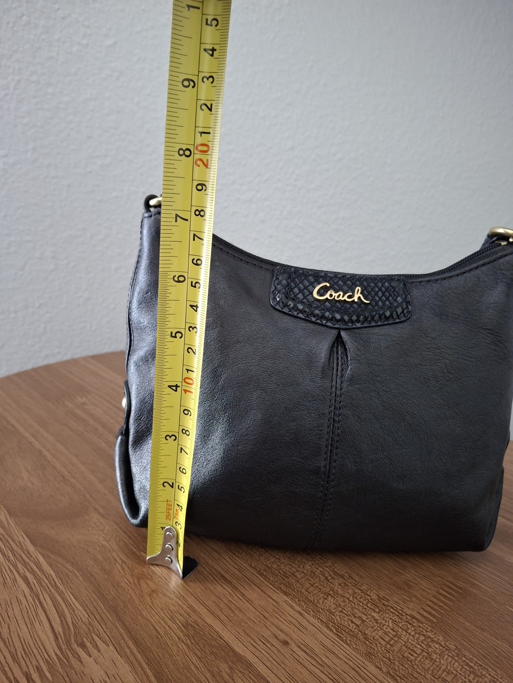 Coach Black Leather Crossbody Bag - Picture 13 of 16